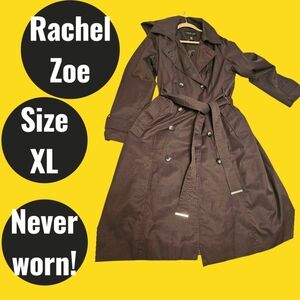 Elegant Women's Trench Coat - Black